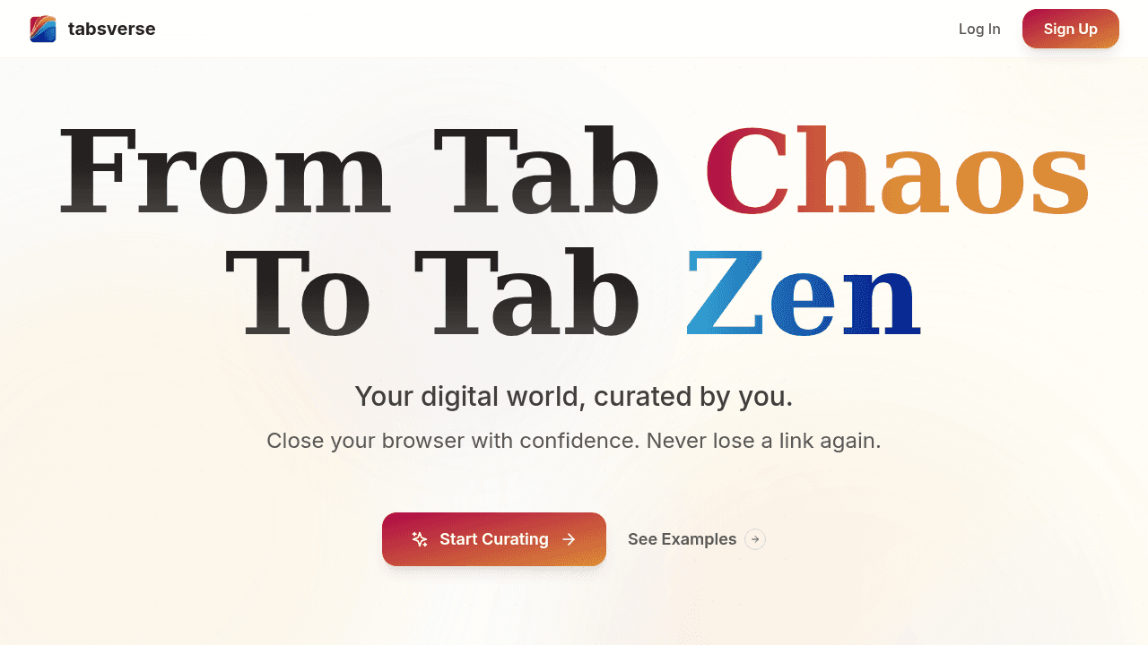 Tabsverse screenshot